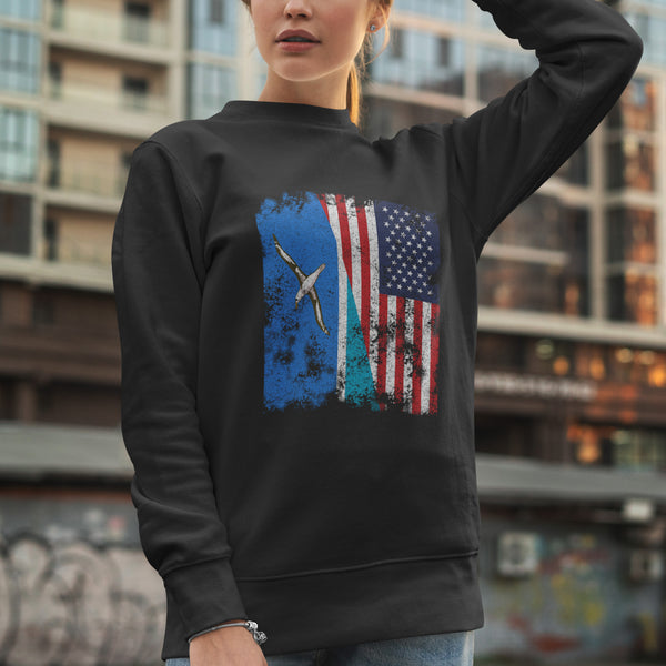 Midway Islands USA Flag Sweatshirt