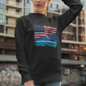 Midway Islands USA Flag Sweatshirt
