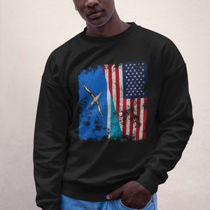 Midway Islands USA Flag Sweatshirt