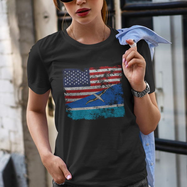 Midway Islands USA Flag T-Shirt