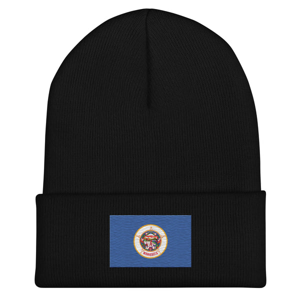 Minnesota 1983–2024 State Flag Beanie - Embroidered Winter Hat