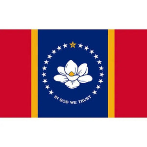 Cờ Bang Mississippi - 90x150cm(3x5ft) - 60x90cm(2x3ft)