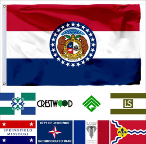 Missouri Flags - 90x150cm(3x5ft) - 60x90cm(2x3ft)