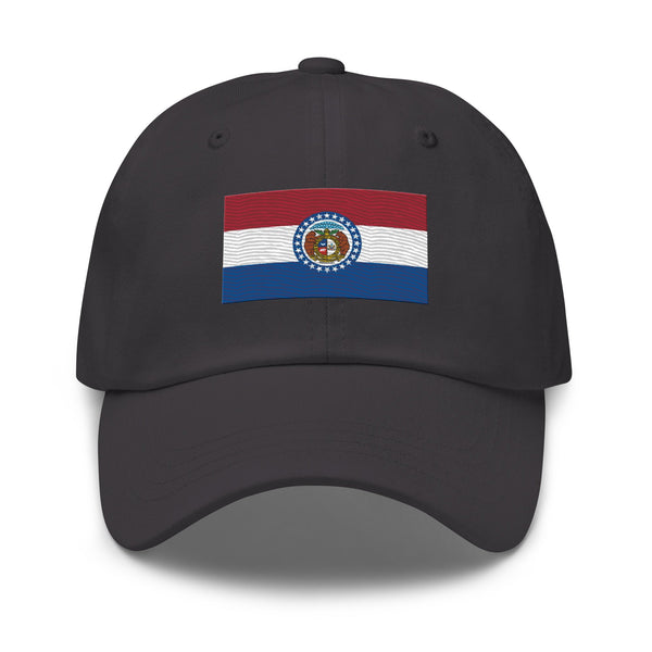 Missouri State Flag Cap - Adjustable Embroidered Dad Hat