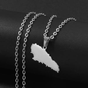 Mohéli Map Necklace - Mwali Map Pendant