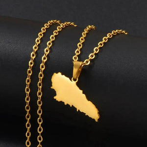 Mohéli Map Necklace - Mwali Map Pendant