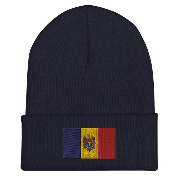 Moldova Flag Beanie - Embroidered Winter Hat