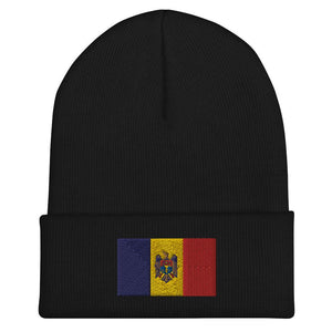 Moldova Flag Beanie - Embroidered Winter Hat