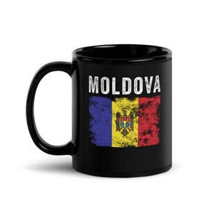 Moldova Flag Distressed - Moldovan Flag Mug