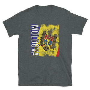 Moldova Flag Distressed T-Shirt