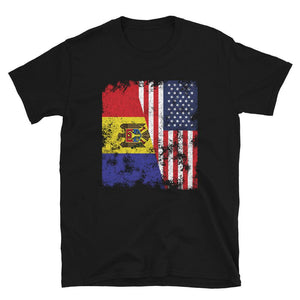 Moldova USA Flag - Half American T-Shirt