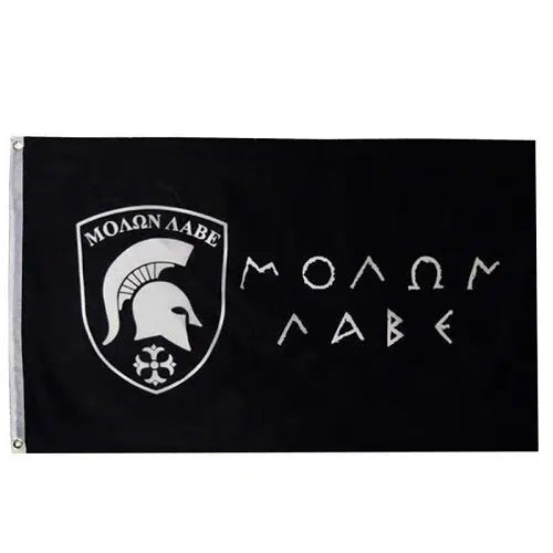 Molon Labe Flag - 90x150cm(3x5ft) - 60x90cm(2x3ft) - Spartan Flag