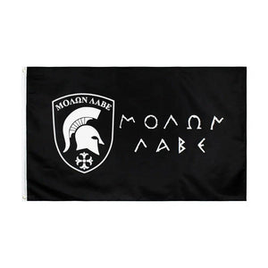Cờ Molon Labe - 90x150cm(3x5ft) - 60x90cm(2x3ft) - Cờ Spartan