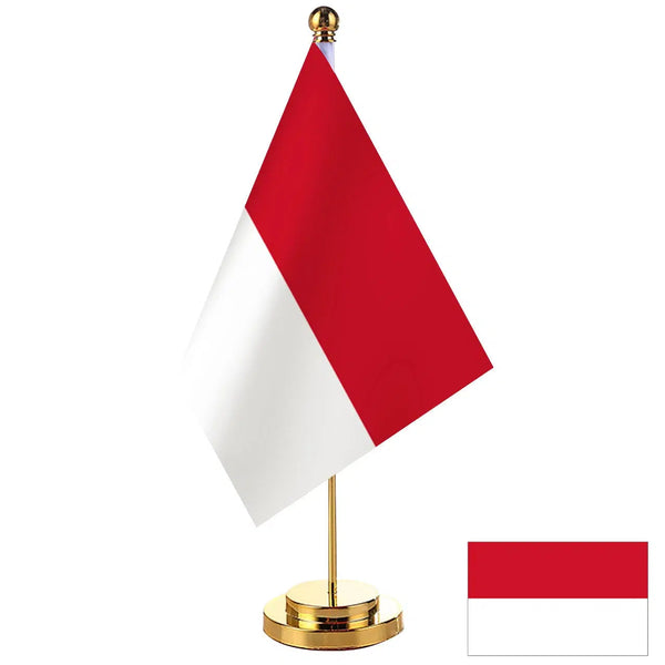 Monaco Desk Flag - Small Office Table Flag