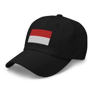 Monaco Flag Cap - Adjustable Embroidered Dad Hat