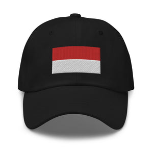 Monaco Flag Cap - Adjustable Embroidered Dad Hat