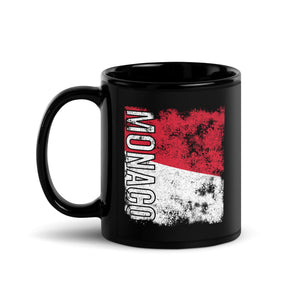 Monaco Flag - Distressed Flag Mug