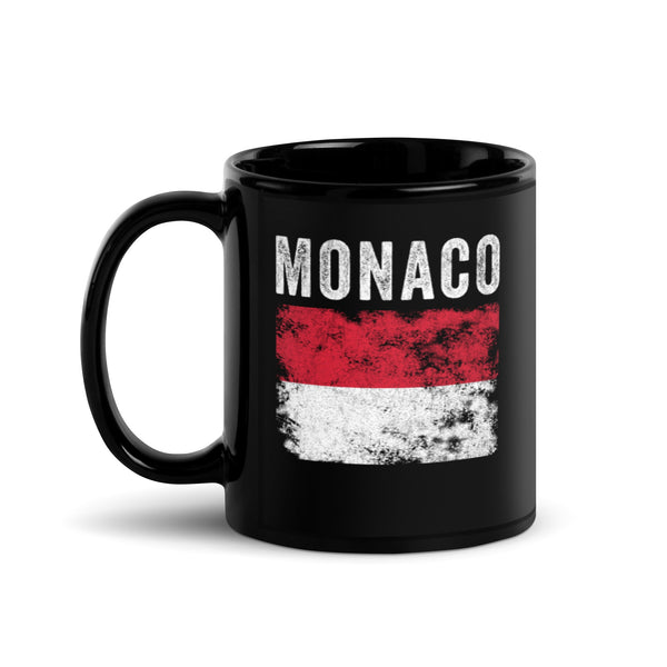 Monaco Flag Distressed - Monacan Flag Mug