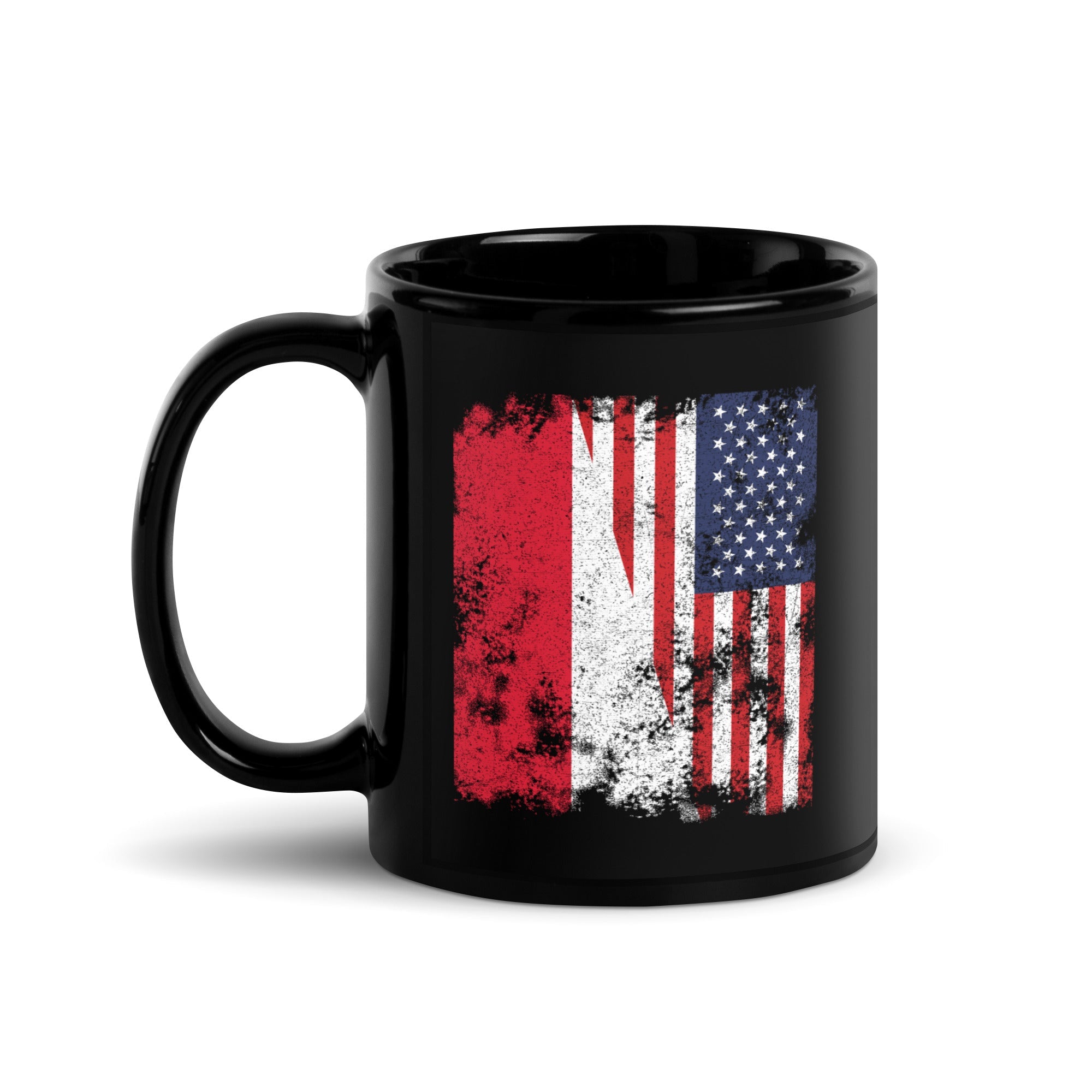 Monaco USA Flag - Half American Mug