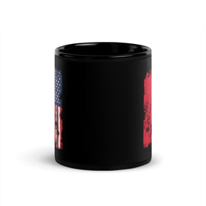 Monaco USA Flag - Half American Mug