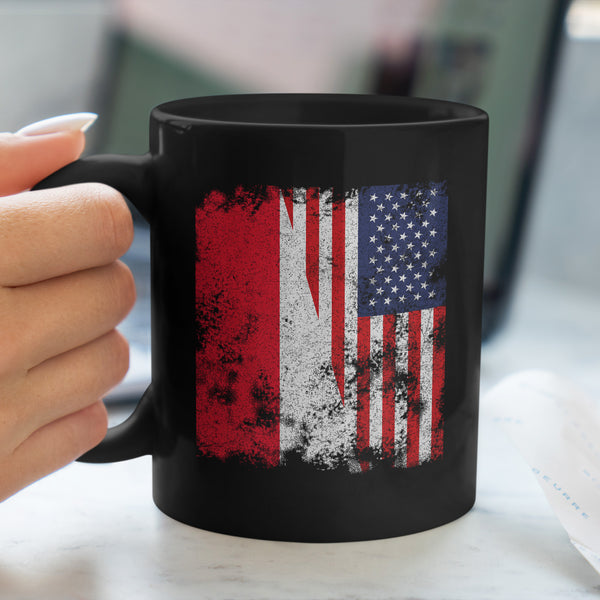 Monaco USA Flag - Half American Mug