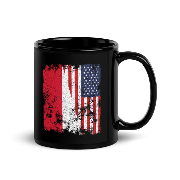 Monaco USA Flag - Half American Mug