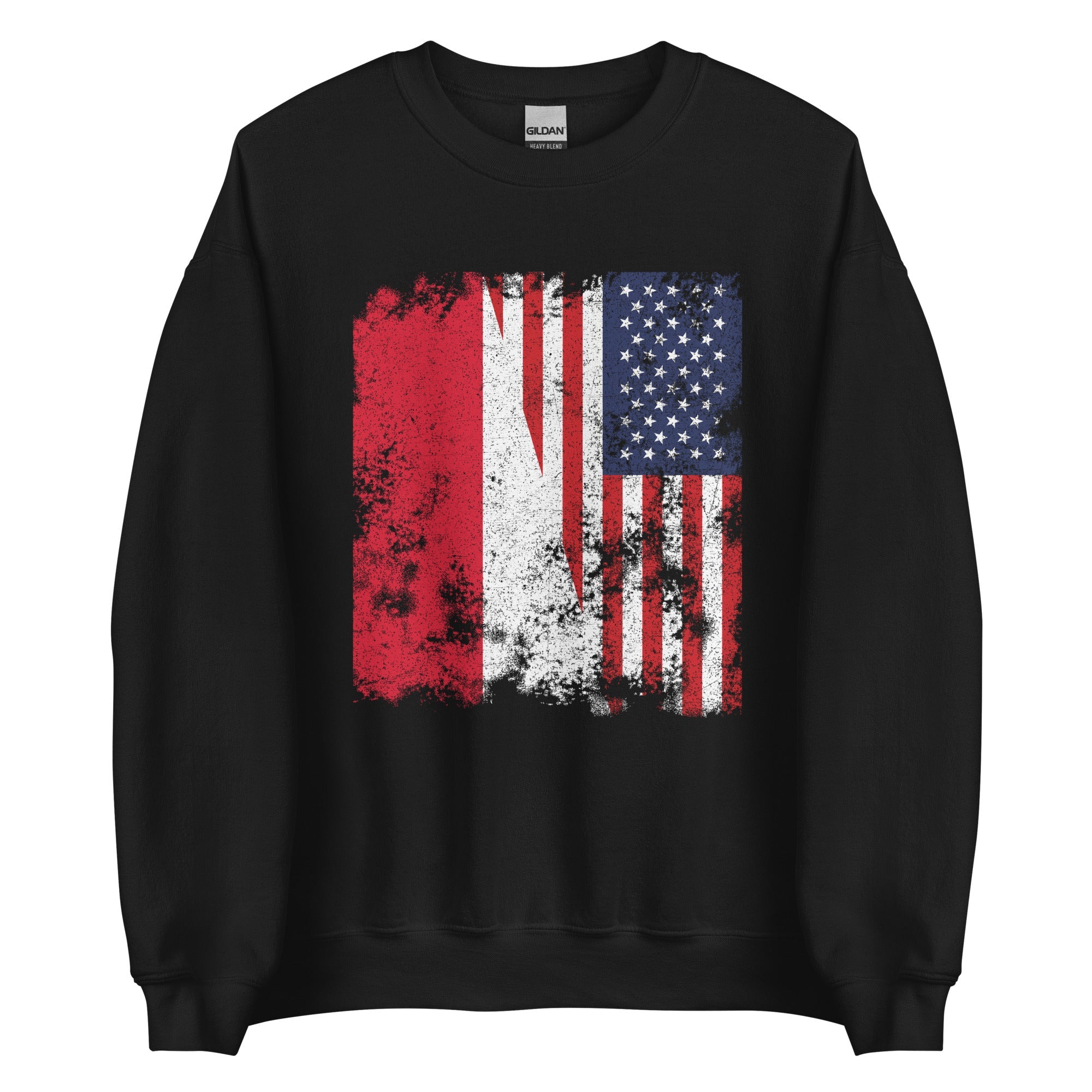 Monaco USA Flag - Half American Sweatshirt
