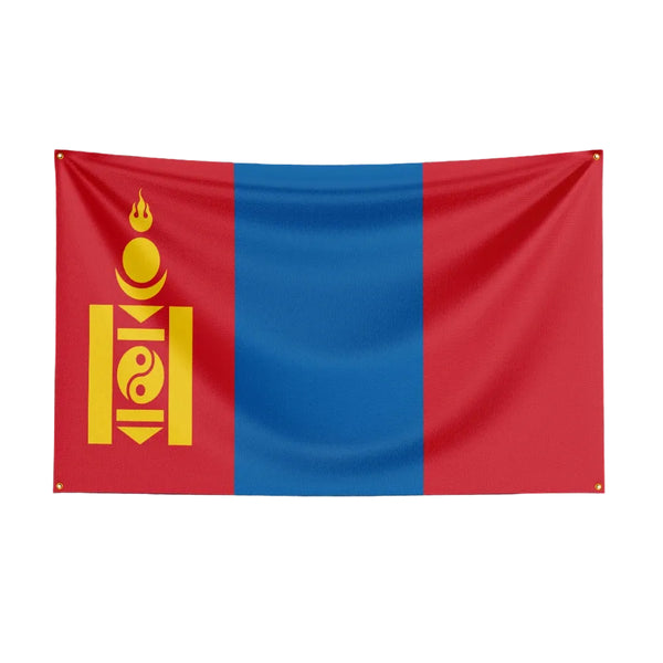 Mongolia Flag - 90x150cm(3x5ft) - 60x90cm(2x3ft)