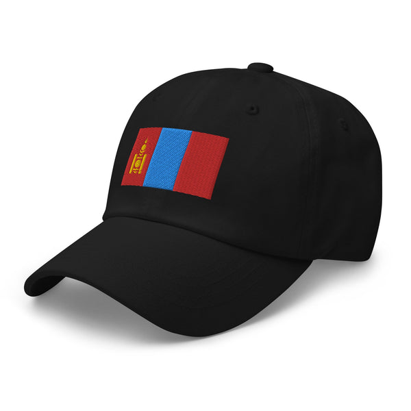 Mongolia Flag Cap - Adjustable Embroidered Dad Hat