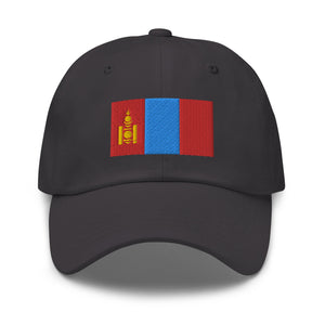 Mongolia Flag Cap - Adjustable Embroidered Dad Hat