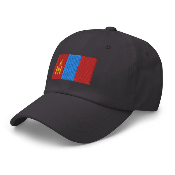 Mongolia Flag Cap - Adjustable Embroidered Dad Hat