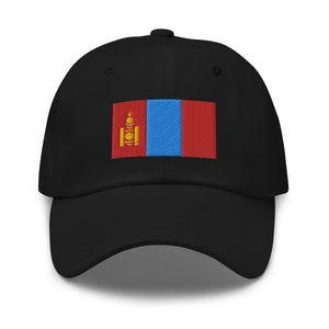 Mongolia Flag Cap - Adjustable Embroidered Dad Hat