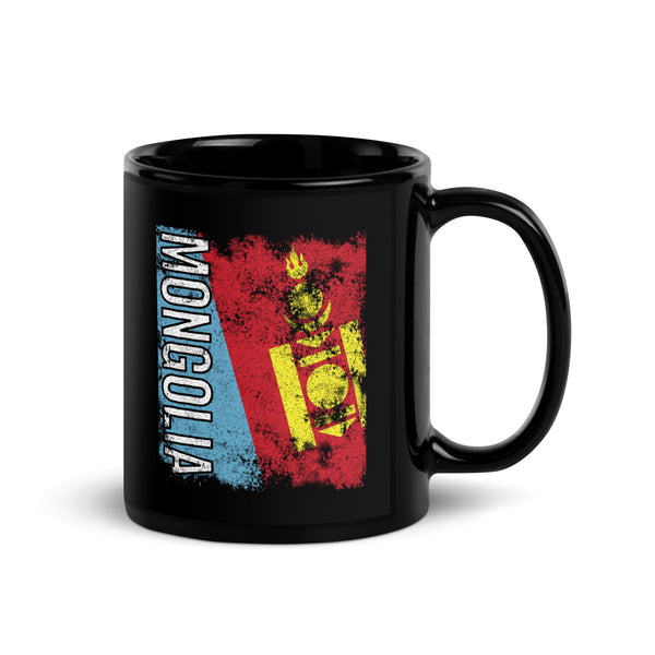 Mongolia Flag - Distressed Flag Mug