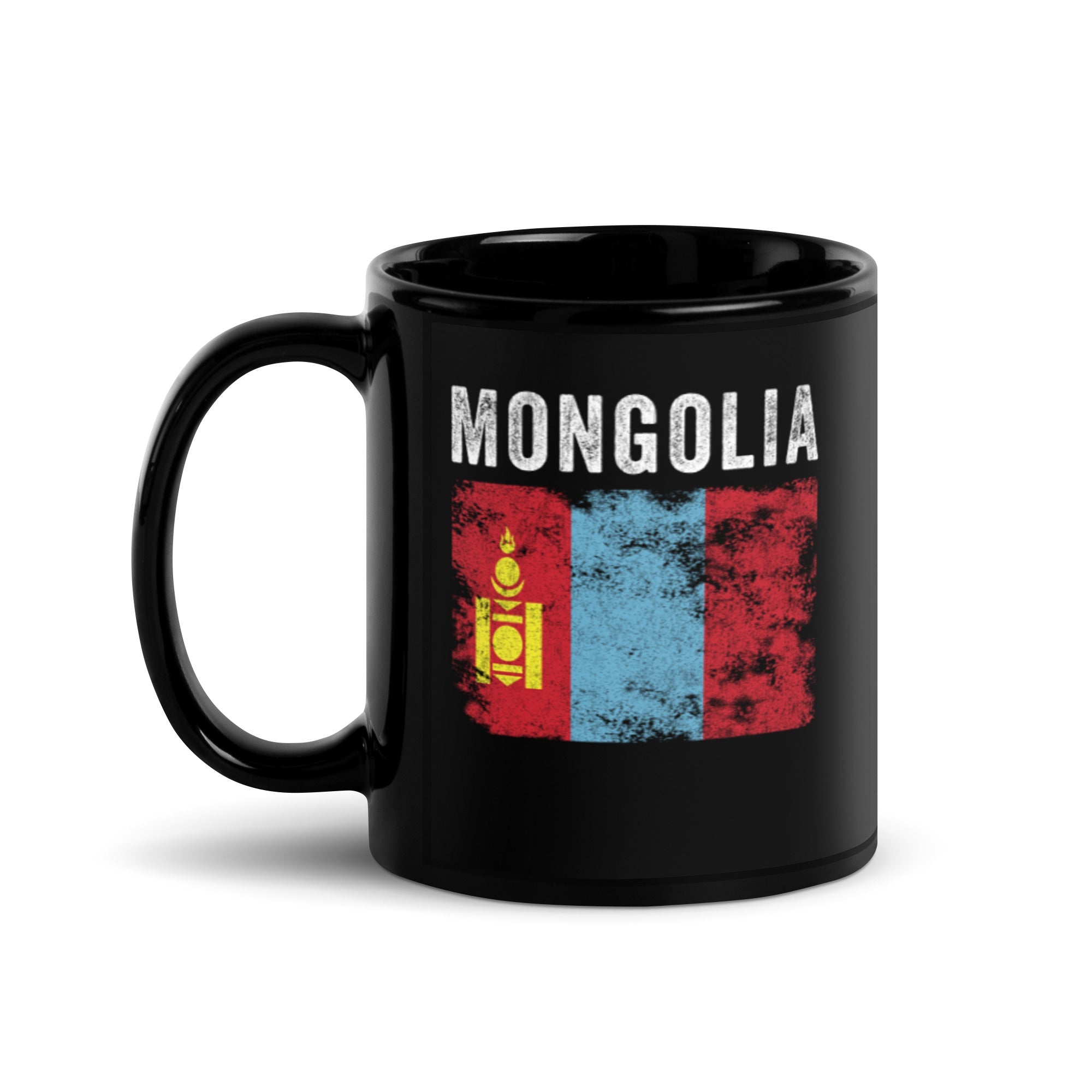 Mongolia Flag Distressed Mongolian Flag Mug