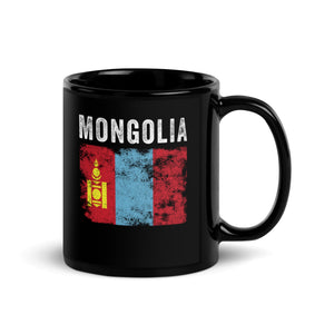 Mongolia Flag Distressed Mongolian Flag Mug