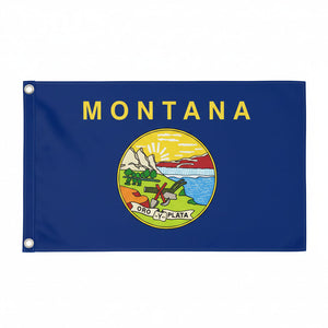 Montana State Flag - 90x150cm(3x5ft) - 60x90cm(2x3ft)