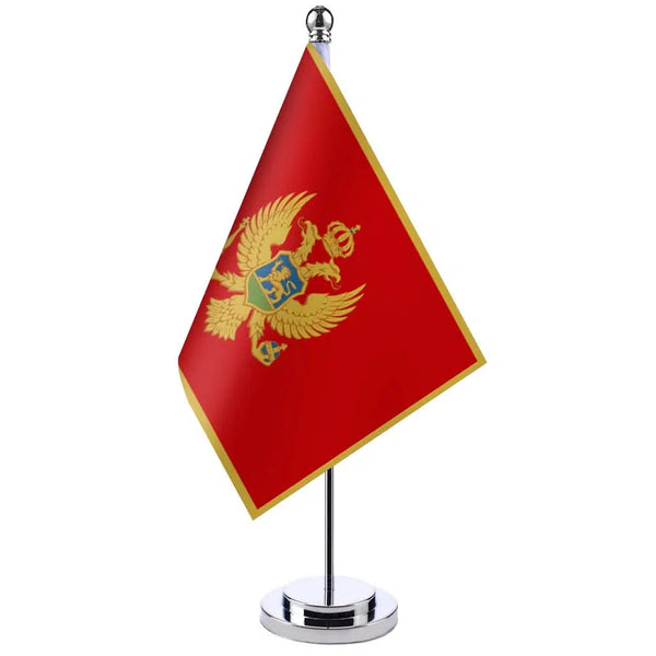 Montenegro Desk Flag - Small Office Table Flag