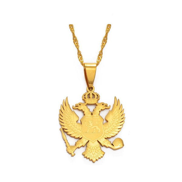 Montenegro Eagle Pendant Necklace