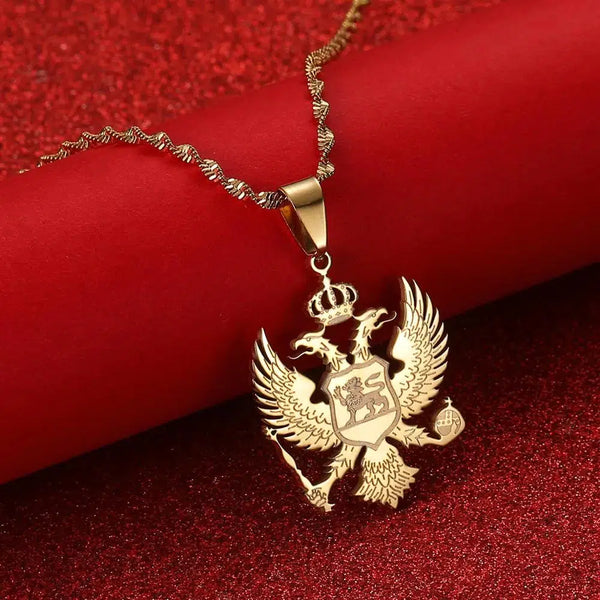 Montenegro Eagle Pendant Necklace