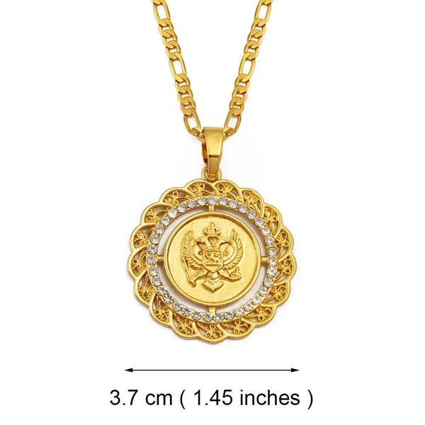 Montenegro Eagle Pendant Necklace