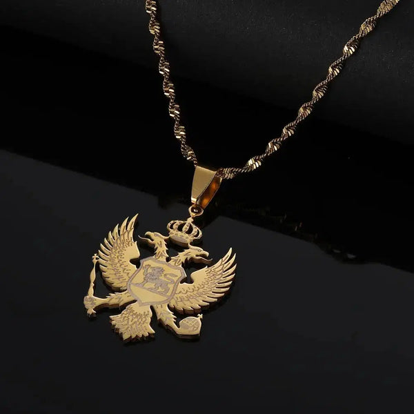 Montenegro Eagle Pendant Necklace