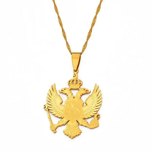 Montenegro Eagle Pendant Necklace