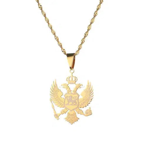 Montenegro Eagle Pendant Necklace