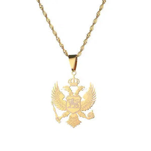 Montenegro Eagle Pendant Necklace