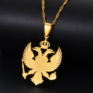 Montenegro Eagle Pendant Necklace