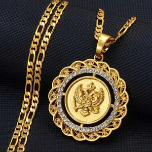 Montenegro Eagle Pendant Necklace