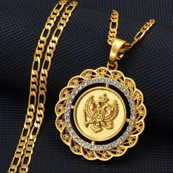 Montenegro Eagle Pendant Necklace