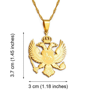 Montenegro Eagle Pendant Necklace