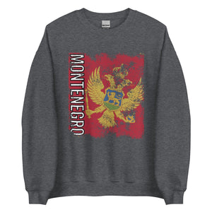 Montenegro Flag - Distressed Flag Sweatshirt