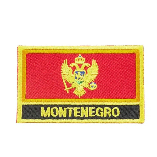 Montenegro Flag Patch - Sew On/Iron On Patch